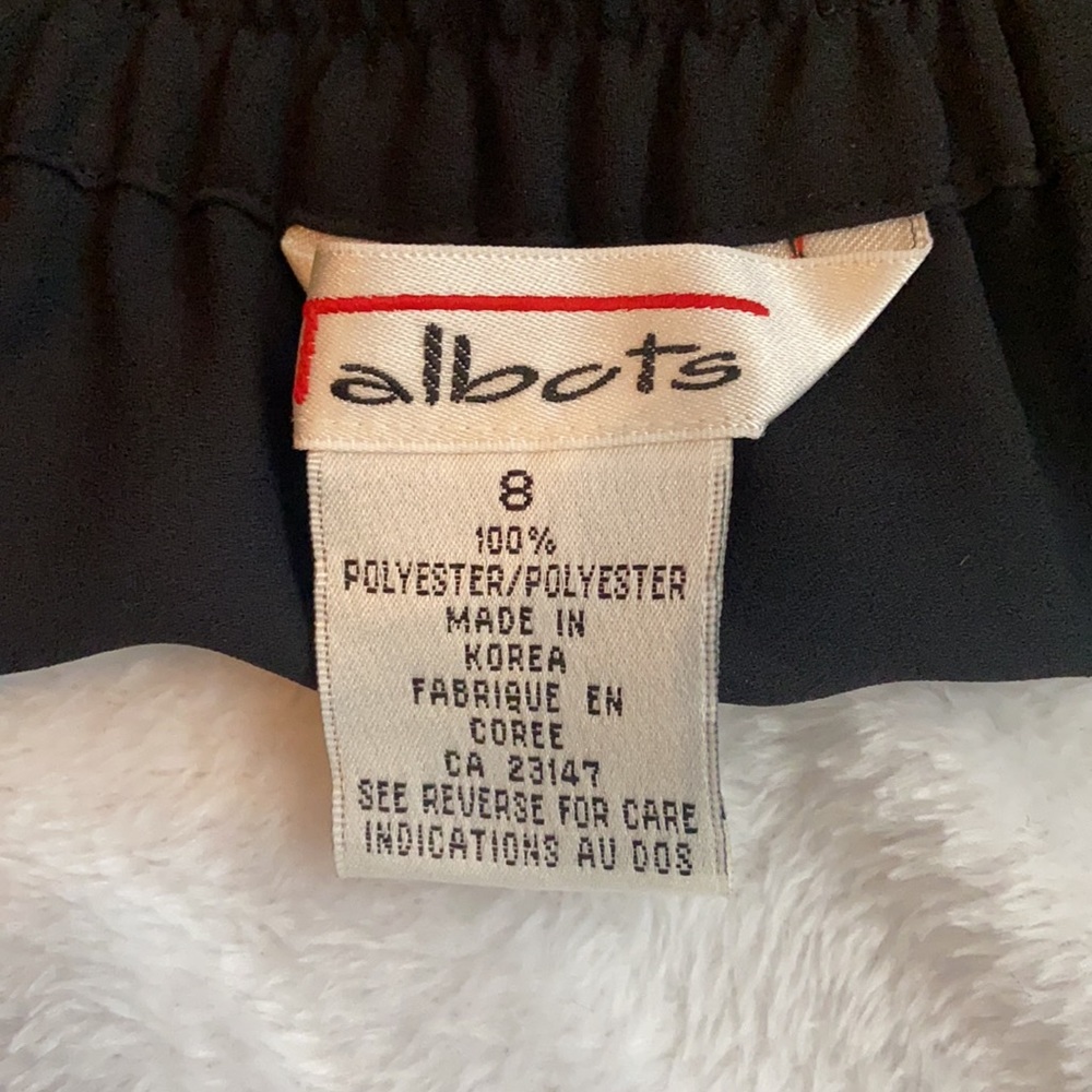 NWT Talbots Full Black Skirt Size 8 Lined 100% Polyester $98 - Picture 5 of 8